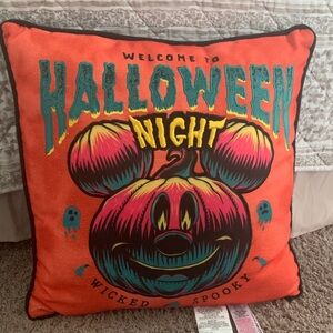 Disney Halloween Night Accent Pillow - Orange and Black